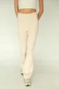 Spodnie FLARE kremowy 11