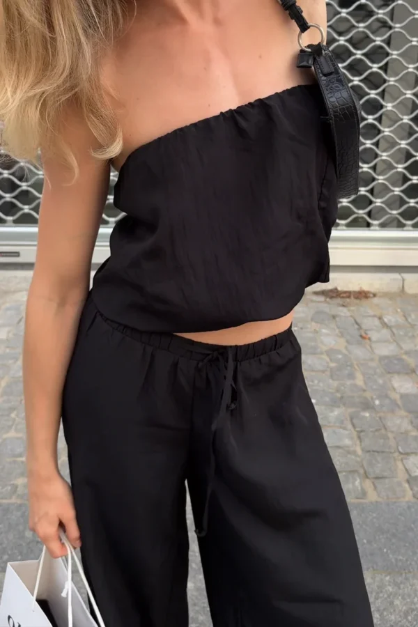 spodnie joss czarna wiskoza kreszowana olgajahr 02