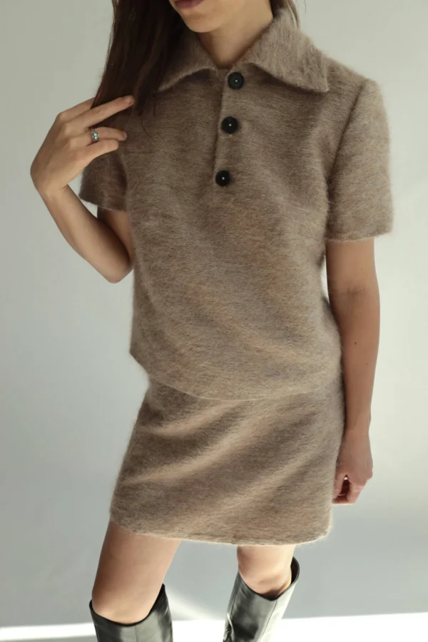 spodnica diana bezowa welna kaszmir 1