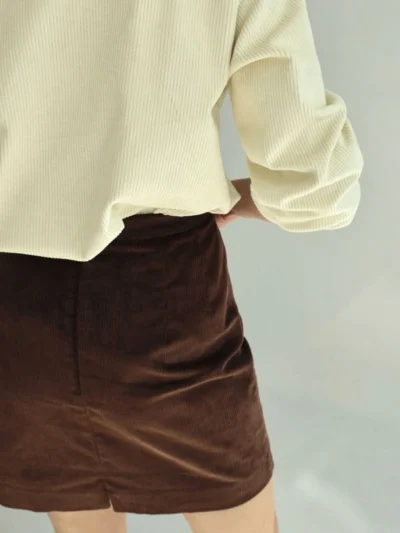 spodnica nina olgajahr brazowy sztruks 2