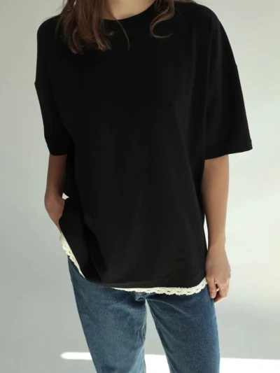 t shirt buddy olgajahr czarna bawelna crochet 3