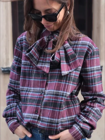 koszula sully olgajahr burgundowa krata flanela 3