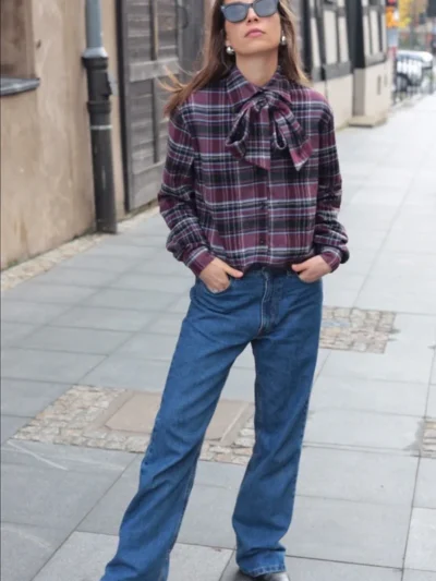 koszula sully olgajahr burgundowa krata flanela 4